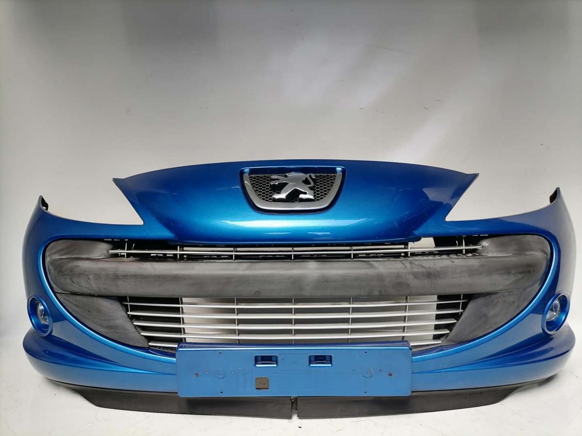 Peugeot 206+ original Stoßstange Stossfänger vorn KGS Blau Ipanema Bj.2009
